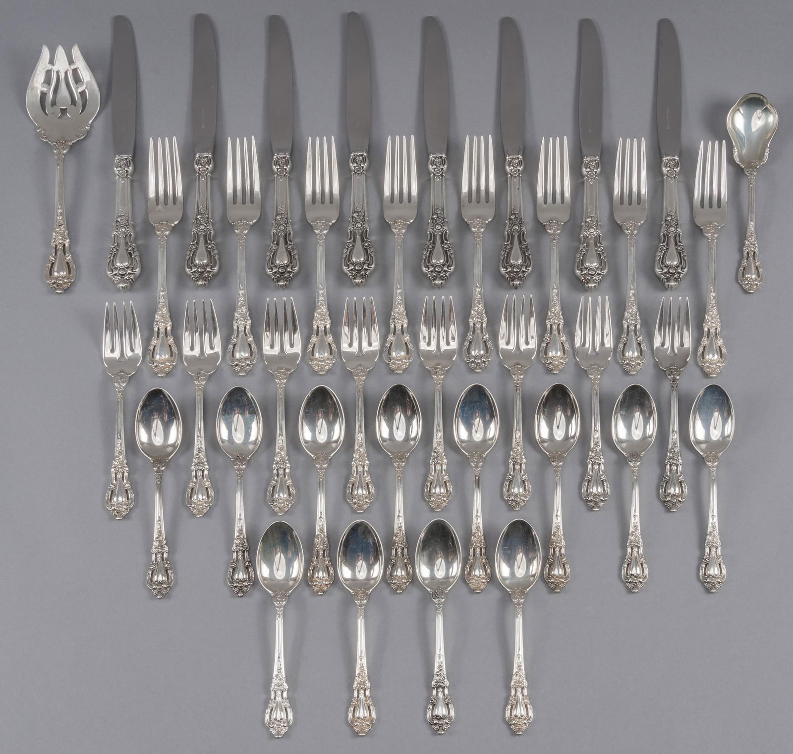 "Eloquence" by Lunt Sterling Silver Partial Flatware Set (1 of 10)