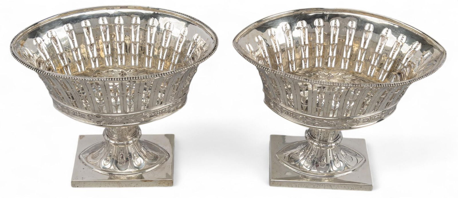 Pair of German Weinranck & Schmidt Sterling Silver Compotes (1 of 7)