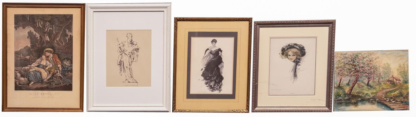 Collection of (5) Vintage Prints (1 of 19)