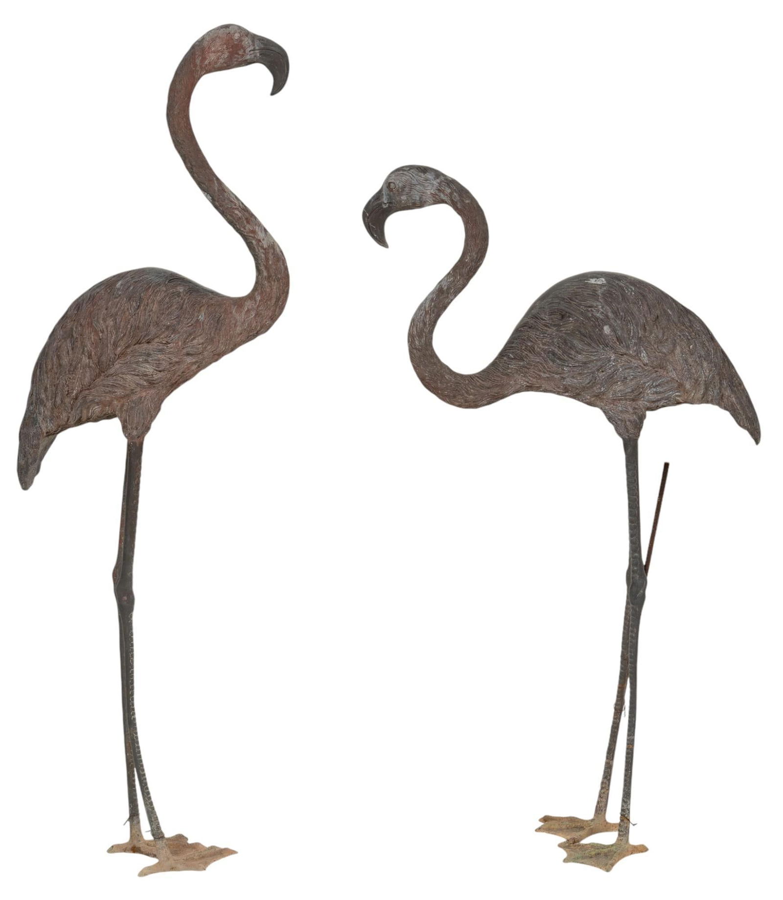 Pair of Iron Flamingo Garden Decorations (1 of 8)