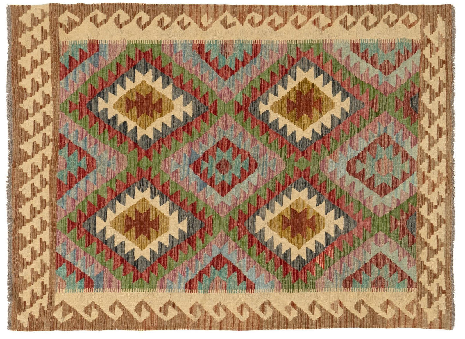 Kilim Rug, 4 ft. 2 in. x 5 ft. 10 in.: Kilim rug 4 ft. 2 in. x 5 ft. 10 in. Provenance: Property from the collection of a Houston, Texas gentleman