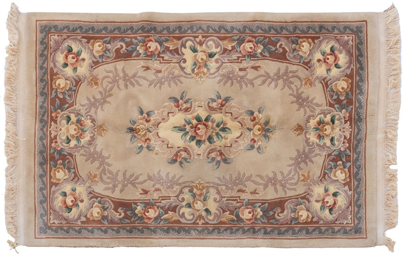 Handmade Chinese Wool Pile Rug, 6 ft. 2 in. x 4 ft. (1 of 4)