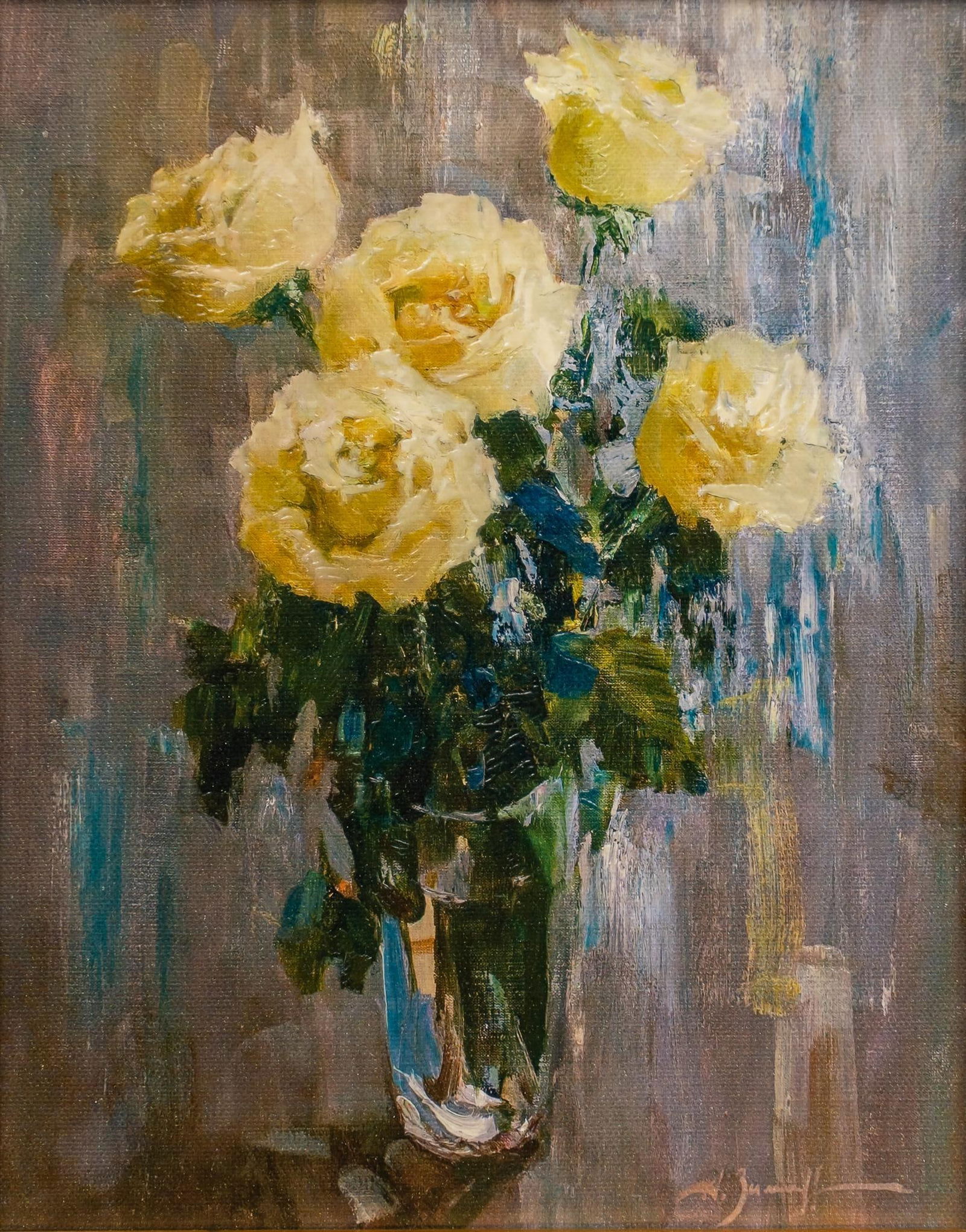 Alexander Zimin, Still Life with Yellow Roses (1 of 5)