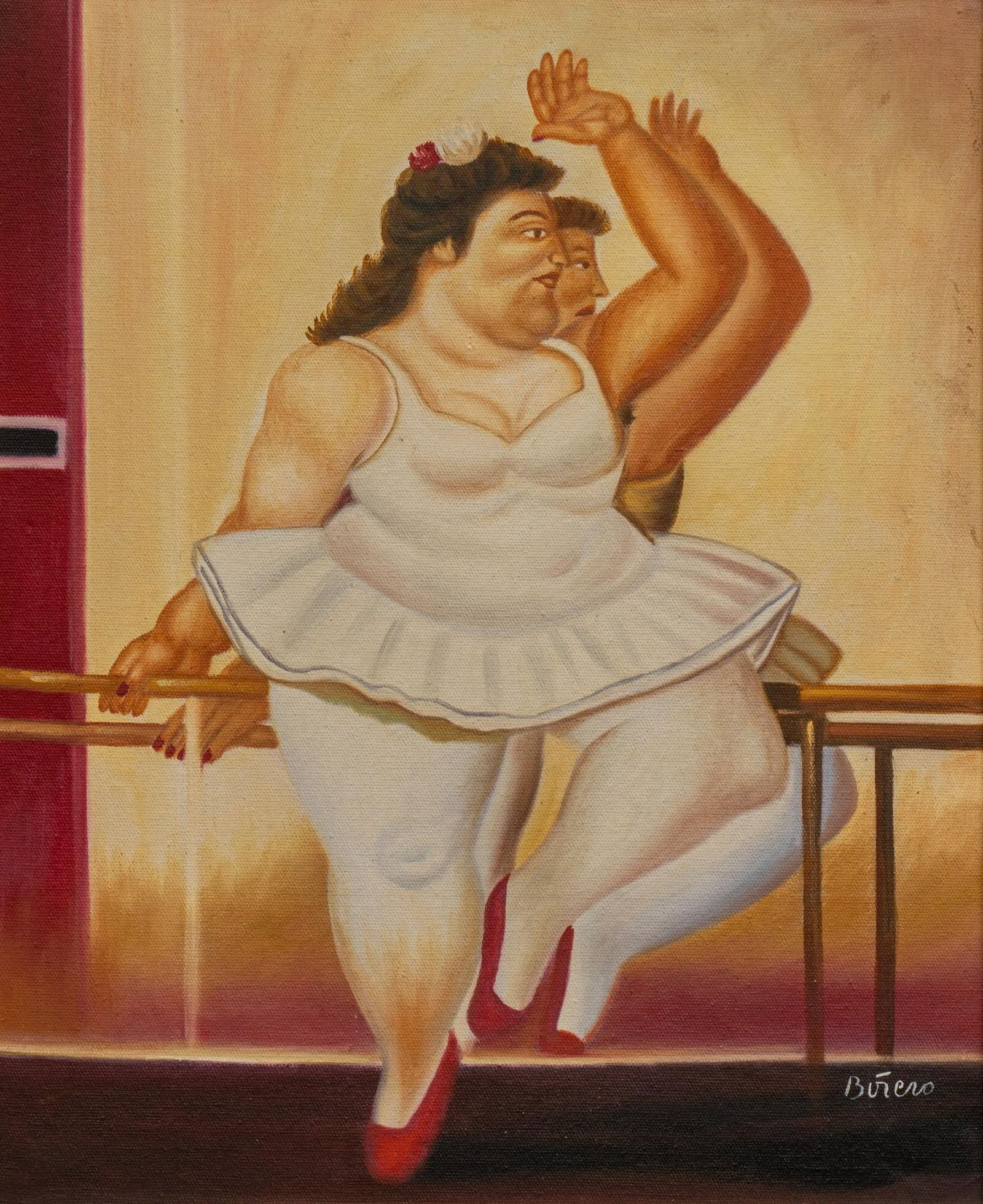 After Fernando Botero, Ballerina at the Barre (1 of 5)