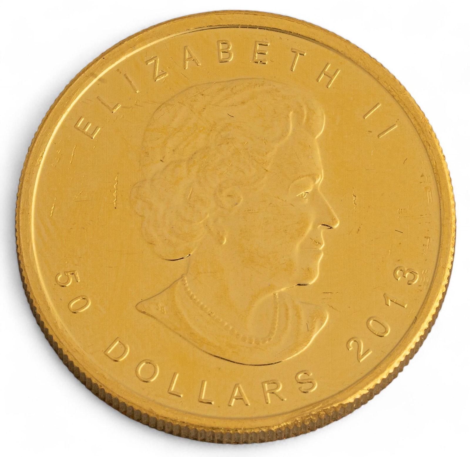 2013 Uncirculated $50 Canadian Maple Leaf Gold Coin (1 of 2)