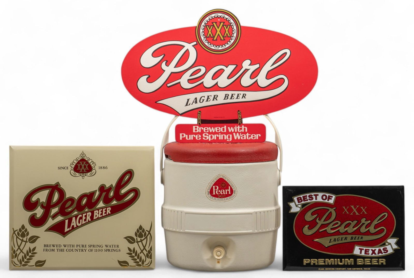 (4) Pearl Lager Beer Items (1 of 19)