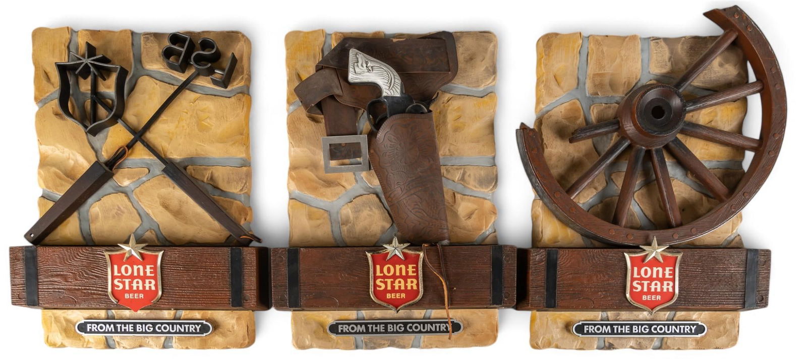 Set of (3) Lone Star Beer Signs (1 of 5)