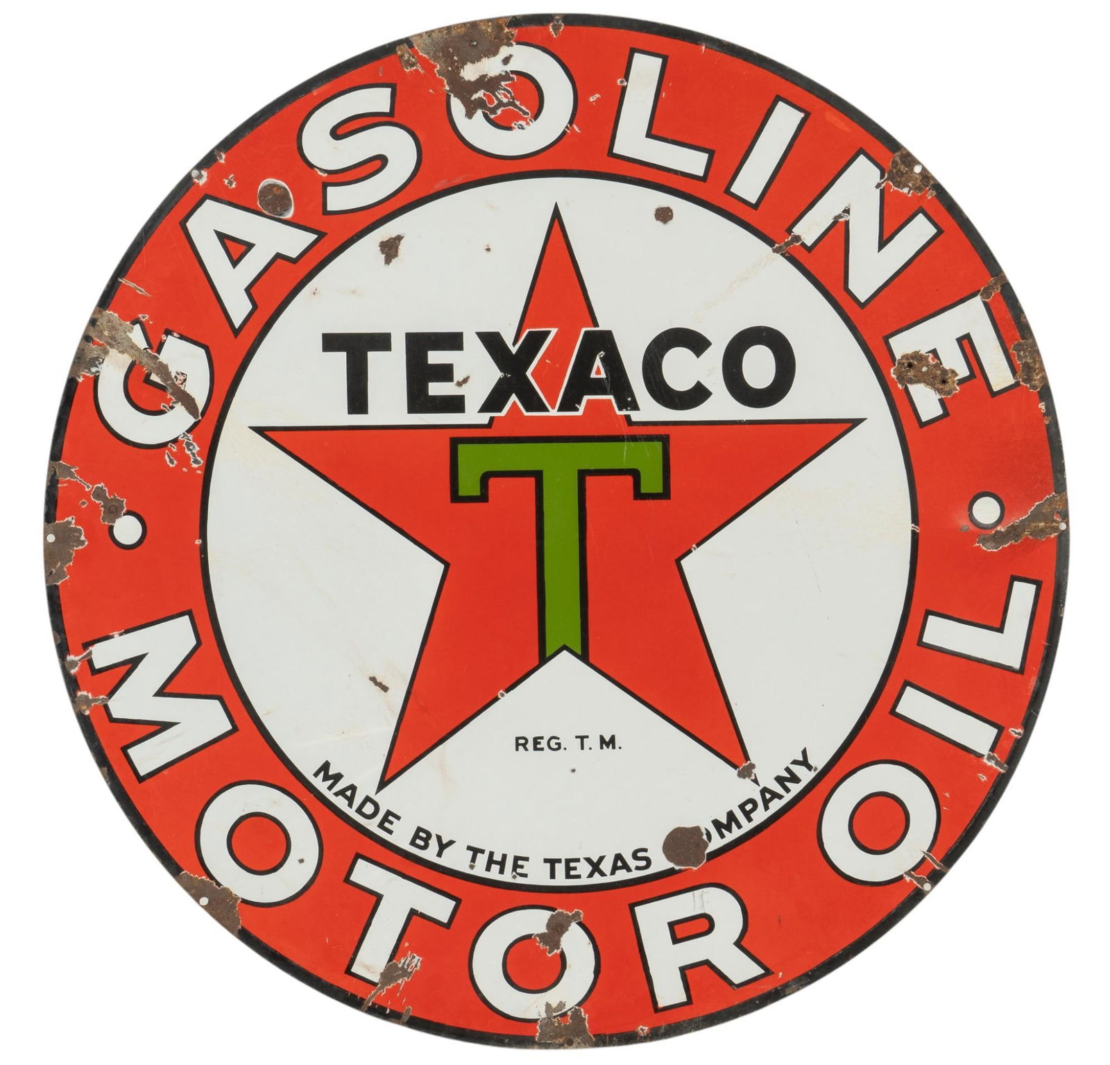 1940 Texaco Gasoline Pump Sign (1 of 6)