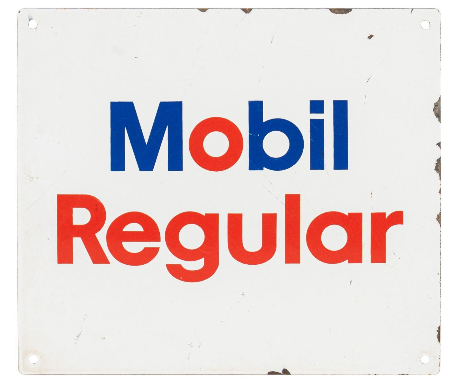 1950s Mobil Regulator Porcelain Pump Plate (1 of 5)