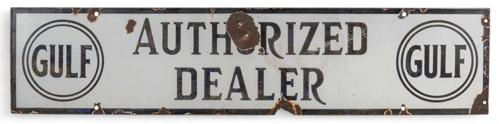 1940s Gulf Dealer Sign (1 of 7)