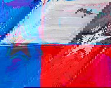 Peter Max, "Texas Flag Ver. II #48"
