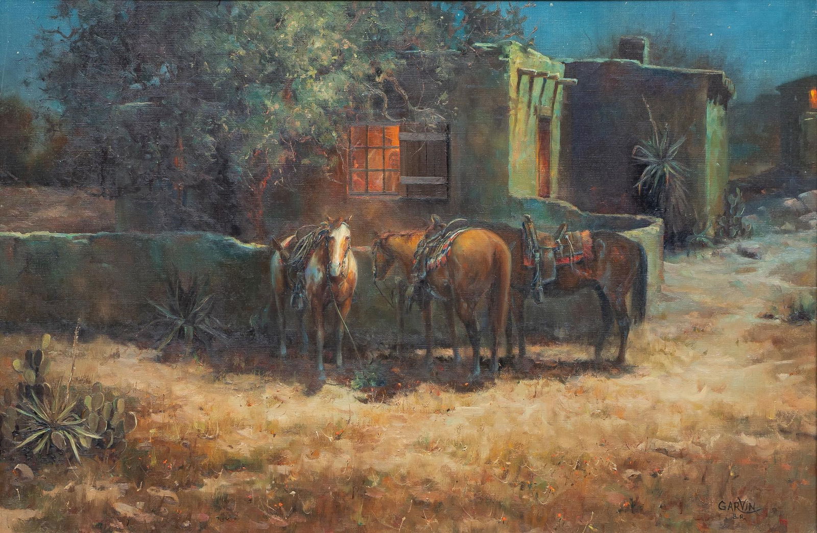 Barbara Garvin, "Moonlight Adobe" (1 of 6)