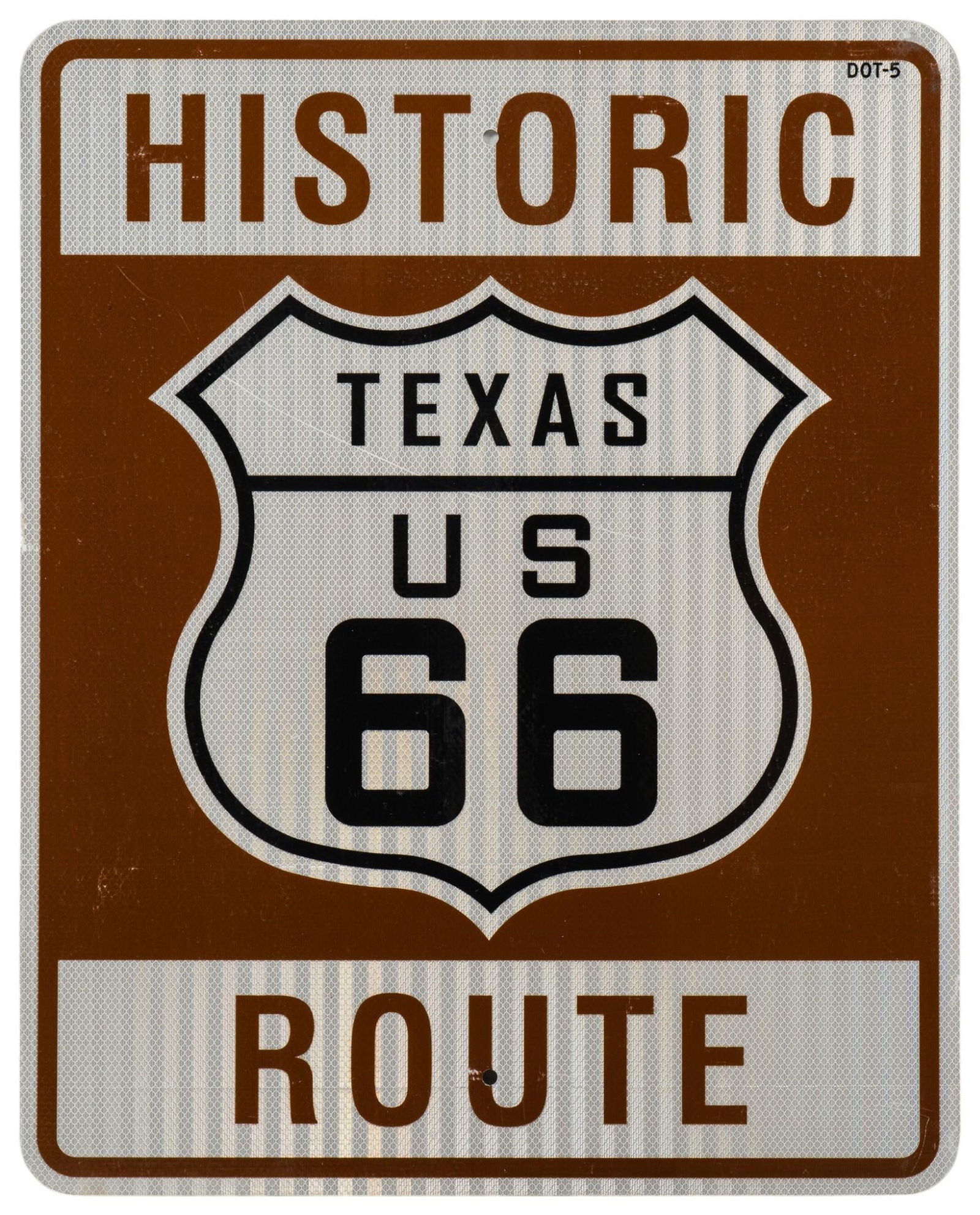 Aluminum Texas Route 66 Sign (1 of 5)