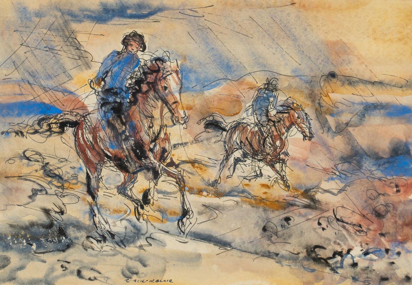 Robert Blair, Riding Through a Storm (1 of 7)