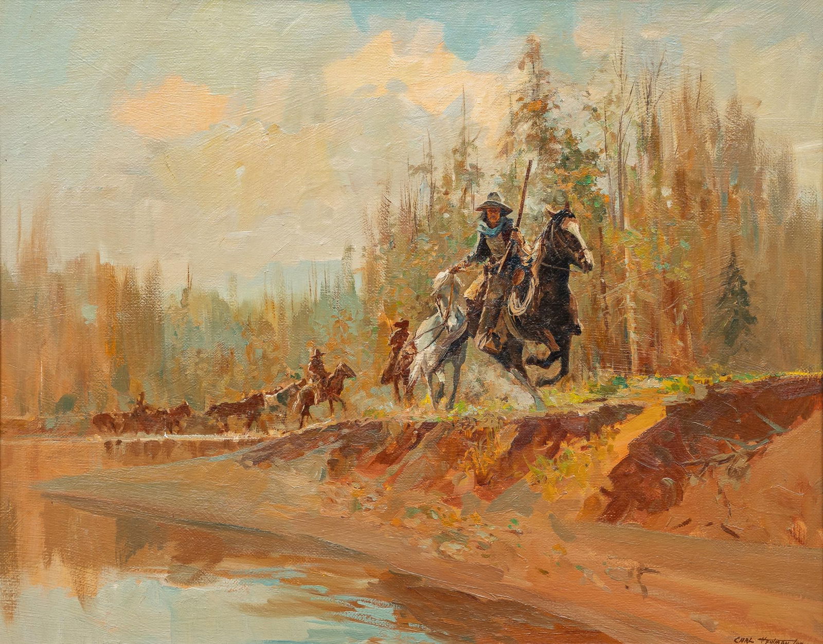 Carl Hantman, Western Scene (1 of 5)