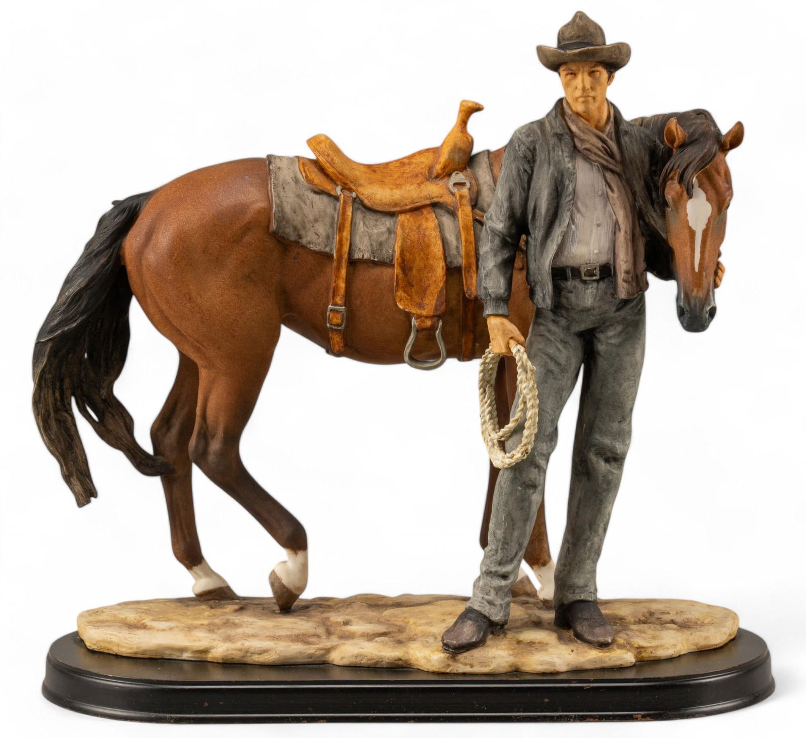 Acrylic Horse and Rider Statue (1 of 6)