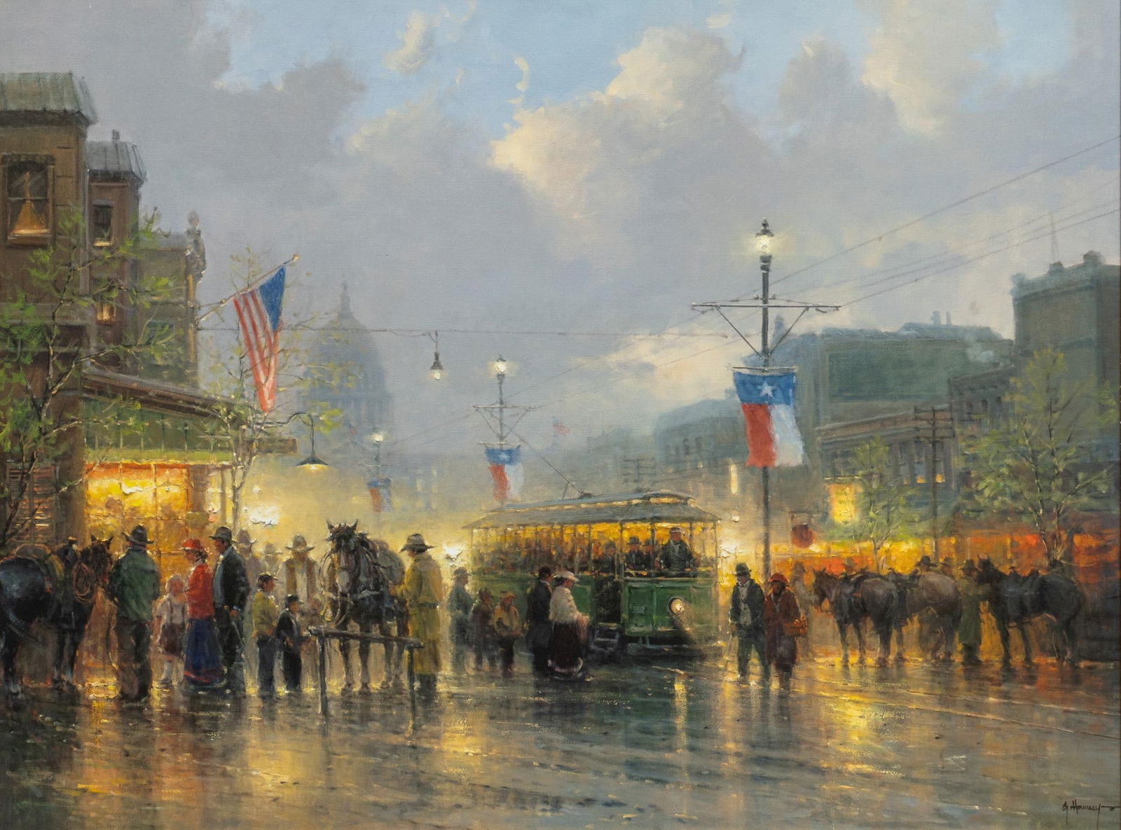 G. Harvey, "Cowhands on Congress" Giclee (1 of 6)