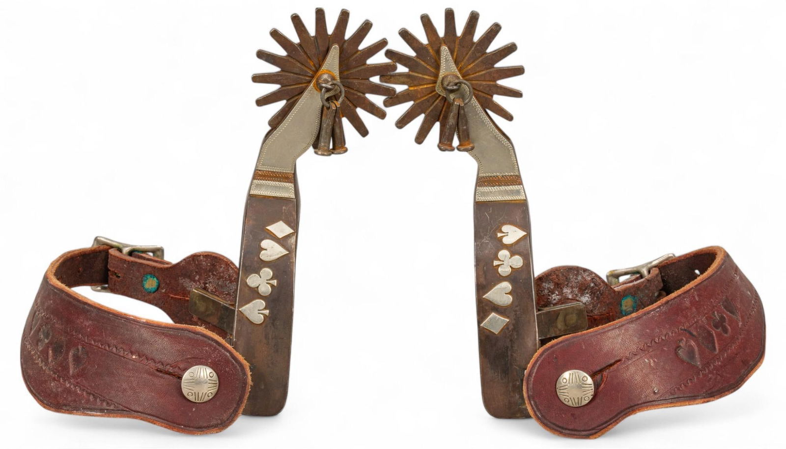 Pair of K.L.A No. 12 Gal Leg Spurs (1 of 9)