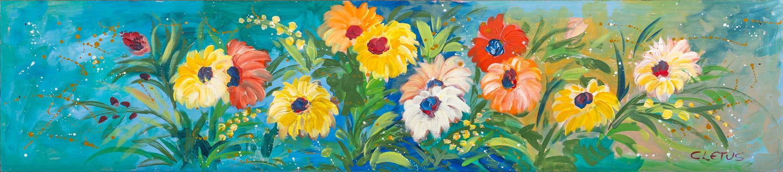 Brother Cletus Behlmann, Floral Panel (1 of 4)