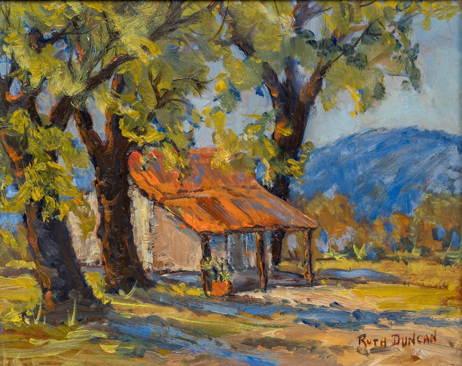 Ruth Duncan, "Jones Smokehouse on Old Fredericksburg Road" (1 of 7)