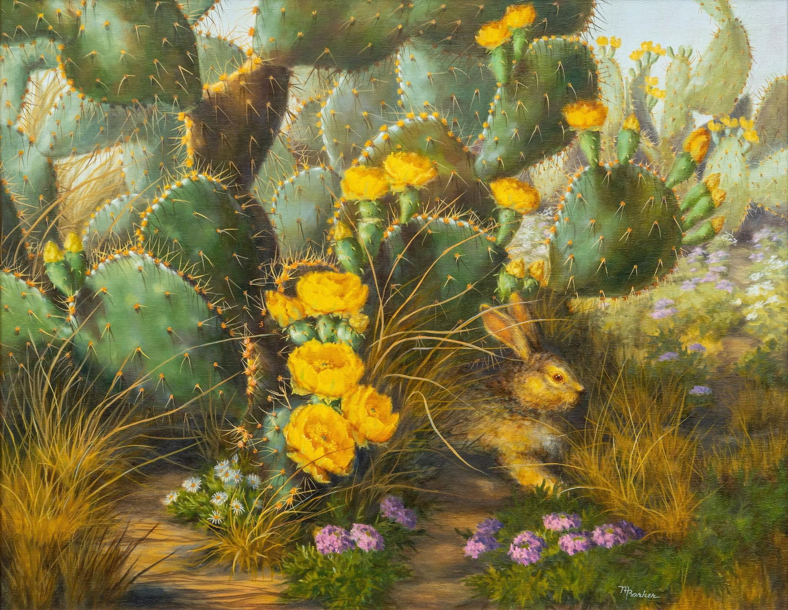 Margie Barker, Small Rabbit with Cactus (1 of 6)