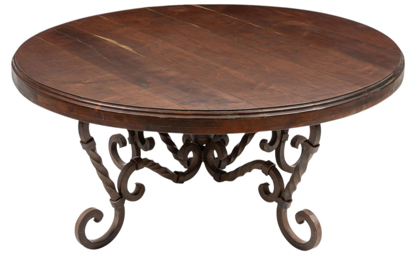 Wood and Iron Dining Table (1 of 4)