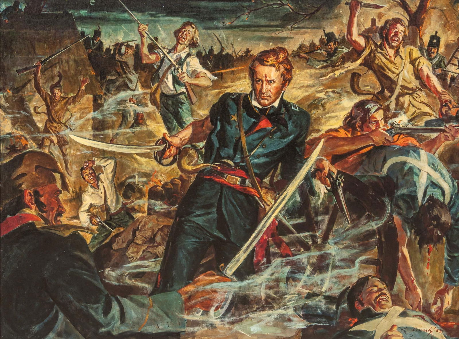 "Death of Colonel William Travis" Giclee (1 of 5)