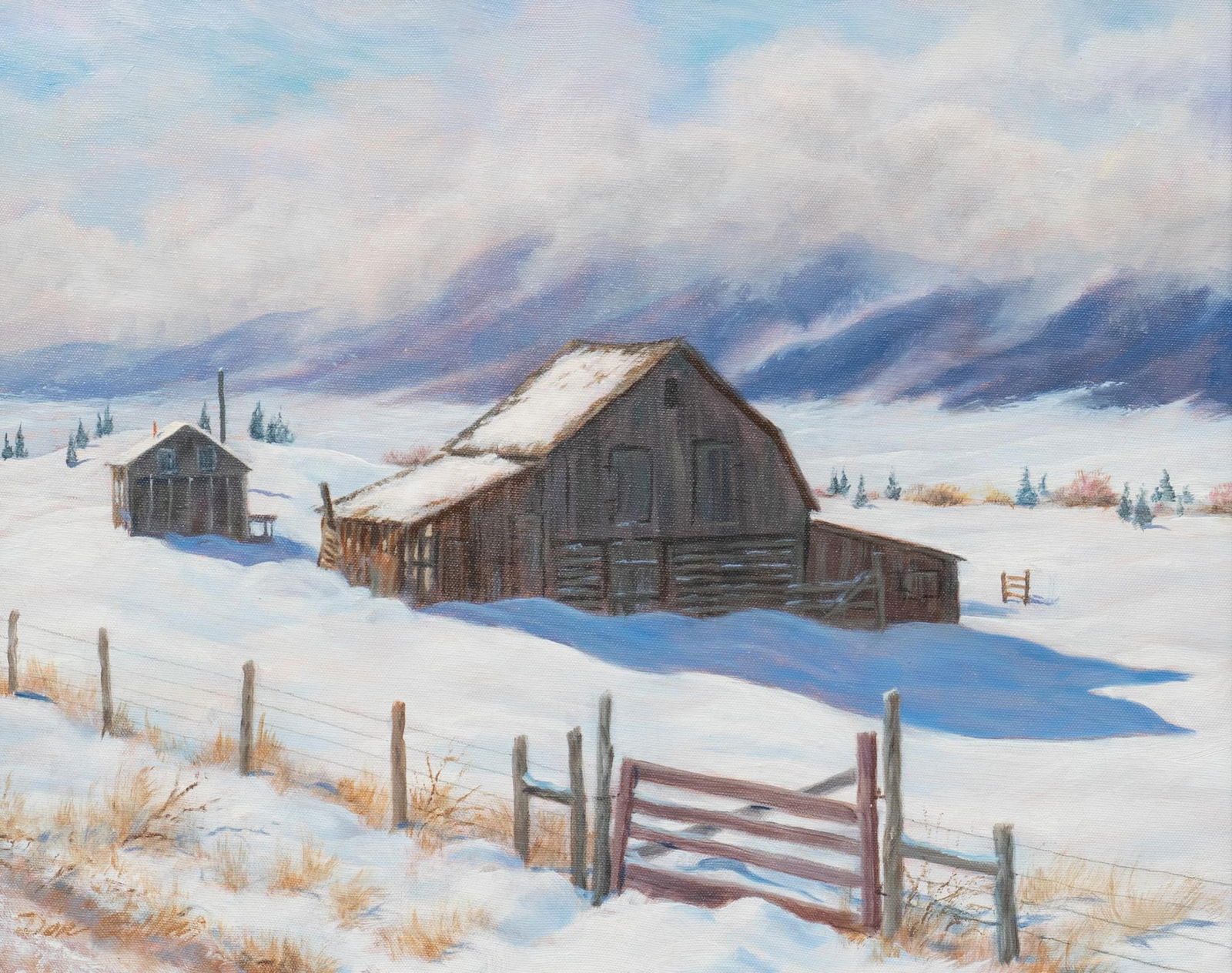 Don Collins, Snowy Barn (1 of 5)