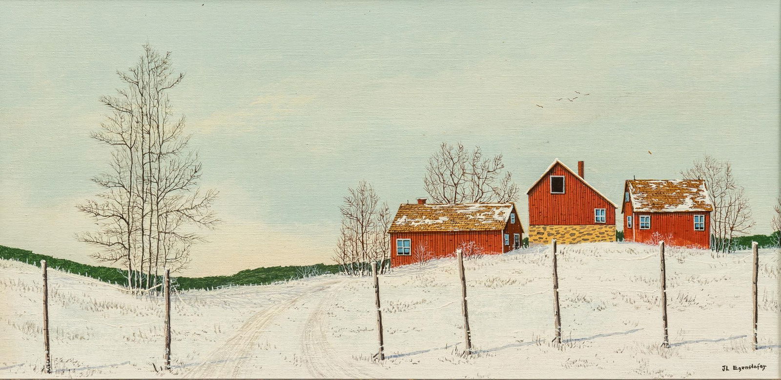 J. L. Egenstafer, Pastoral Winter Scene (1 of 7)