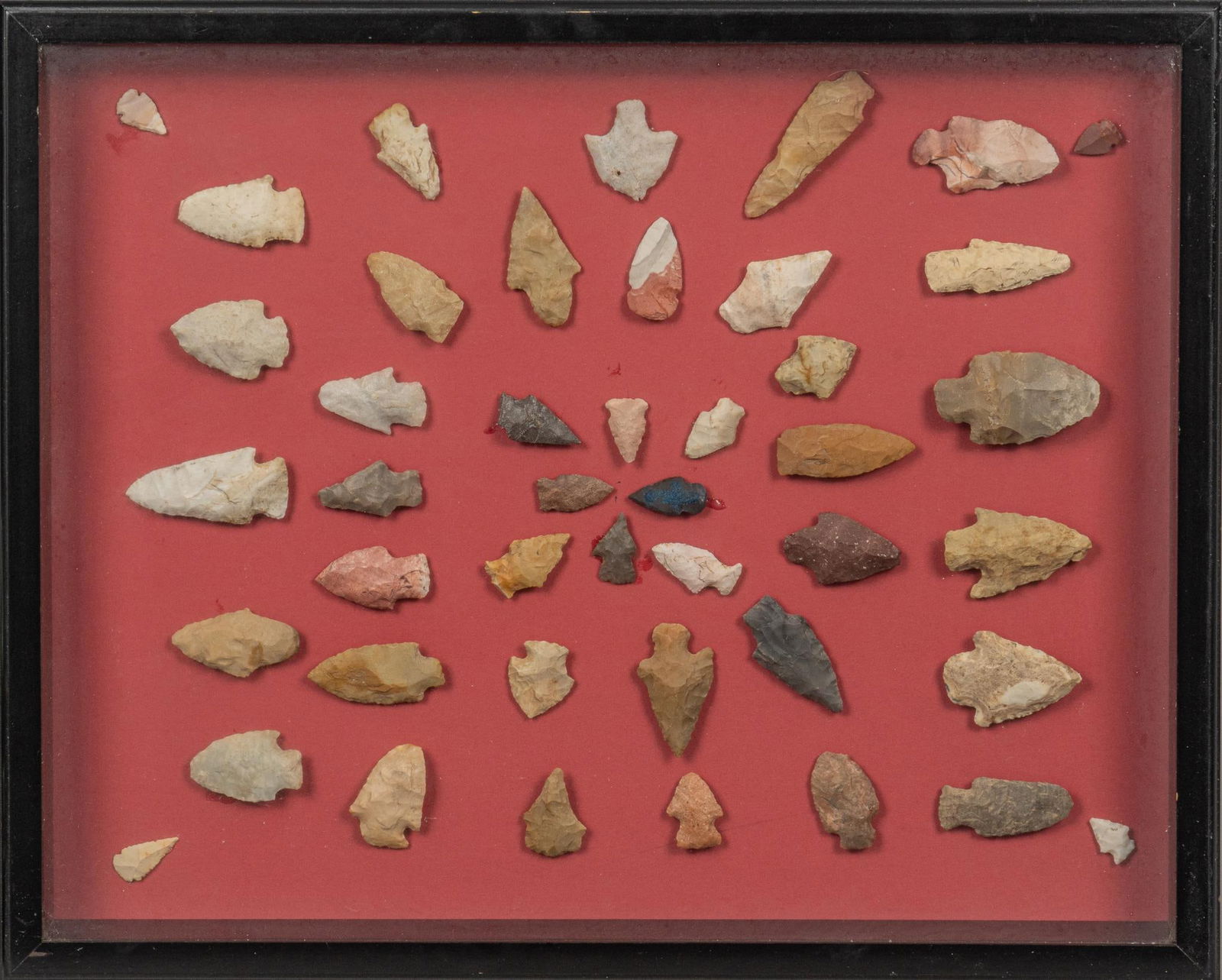 Framed Collection of Projectile Points (1 of 7)