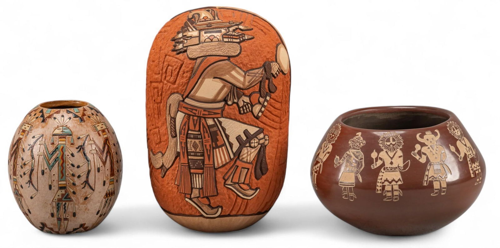 (3) Pottery Vessels with Figures (1 of 11)