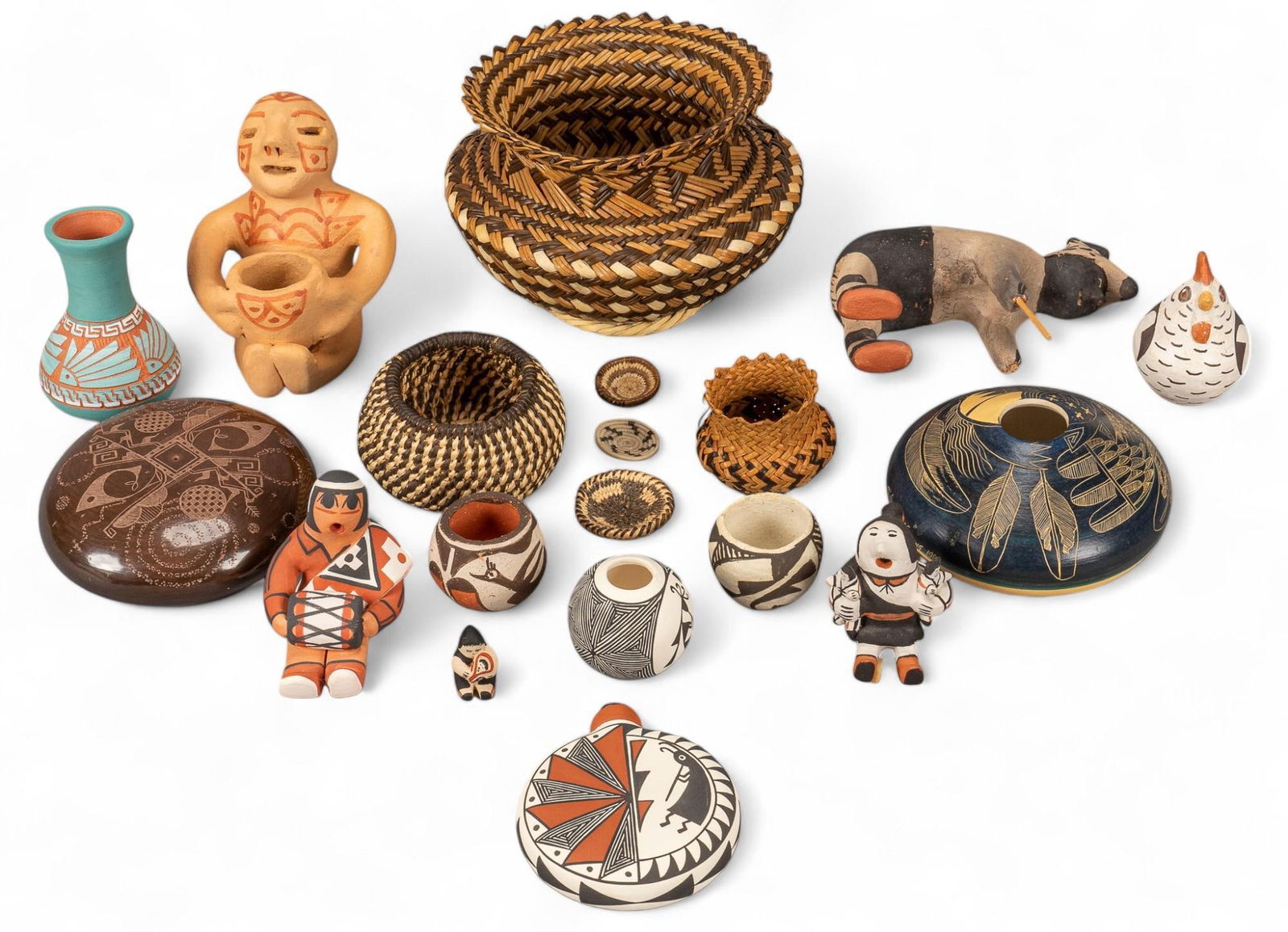 Large Collection of Folk Art Items (1 of 6)