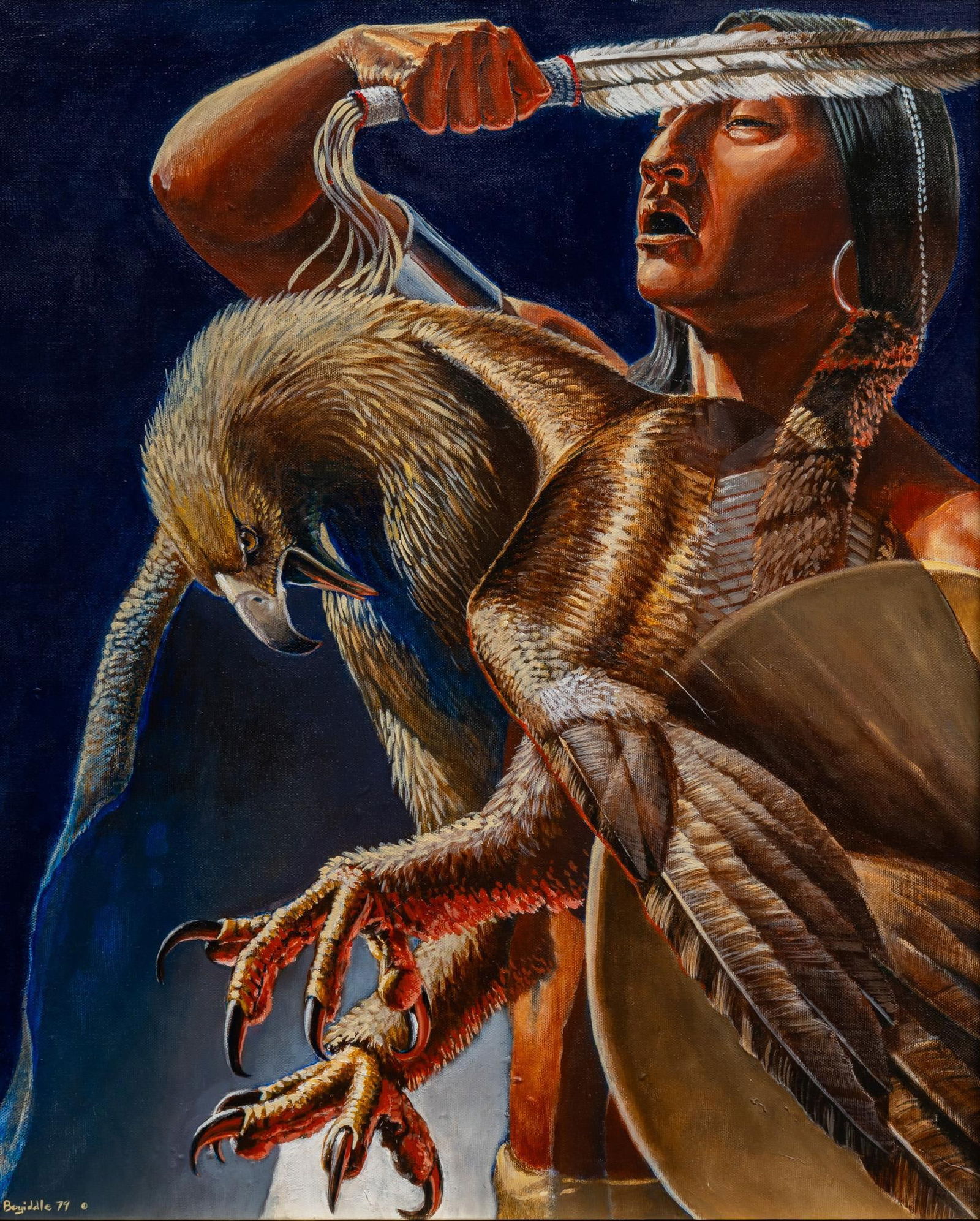 Parker Boyiddle, Eagle Warrior, 1979 (1 of 6)