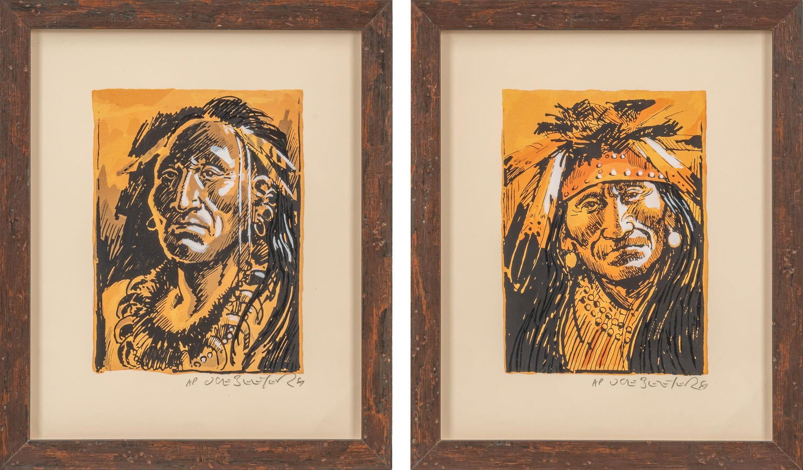 Joe Beeler (20th C.), (2) Artist Proof Serigraphs (1 of 9)