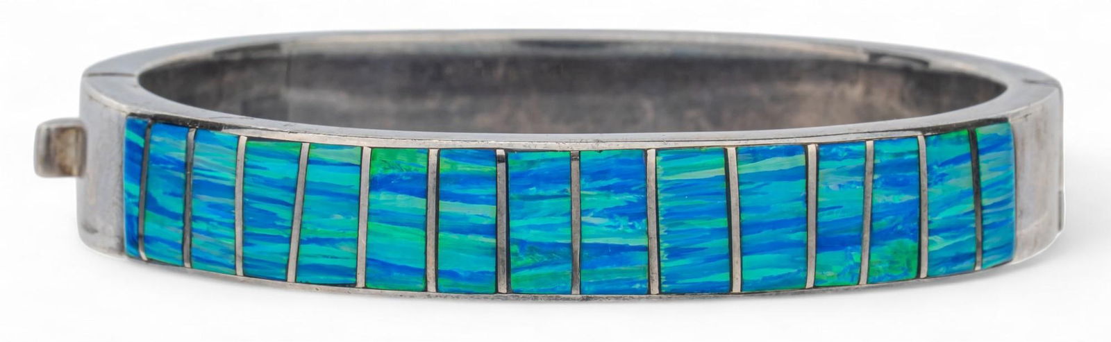 Sterling Silver Opal Cuff Bracelet (1 of 7)