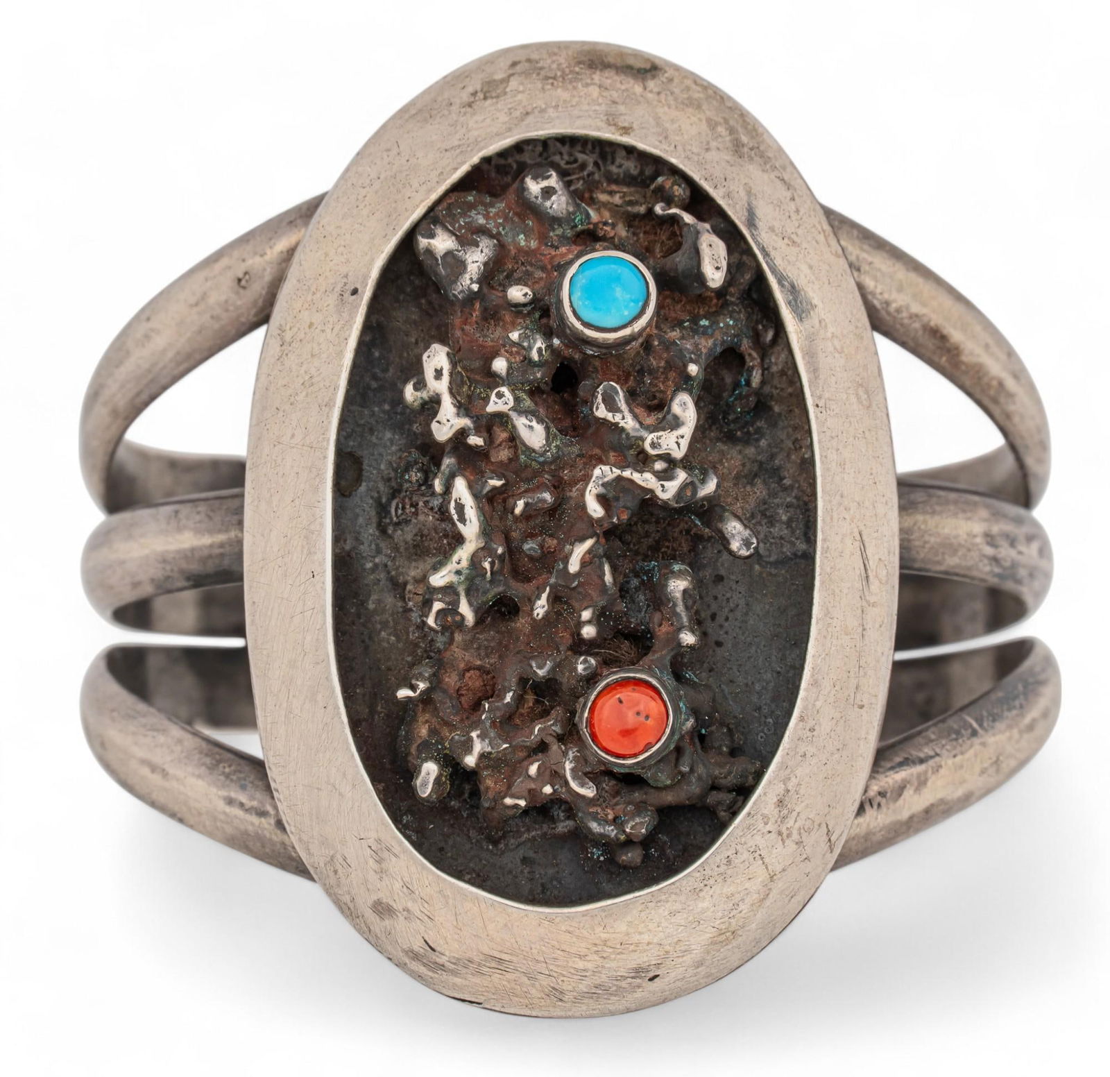 Matching Set of Sterling Silver and Turquoise Jewlery (1 of 8)