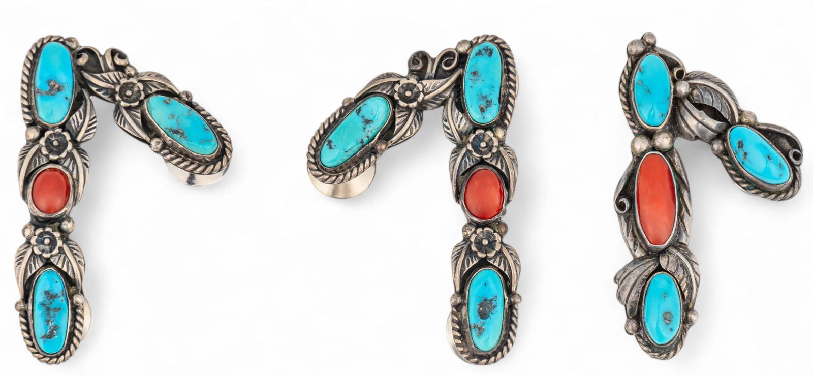 Collection of (3) Sterling Silver Collar Points (1 of 8)