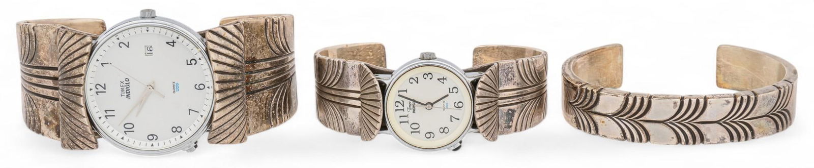 Set of (3) Sally Yazzie Watch Cuffs (1 of 9)