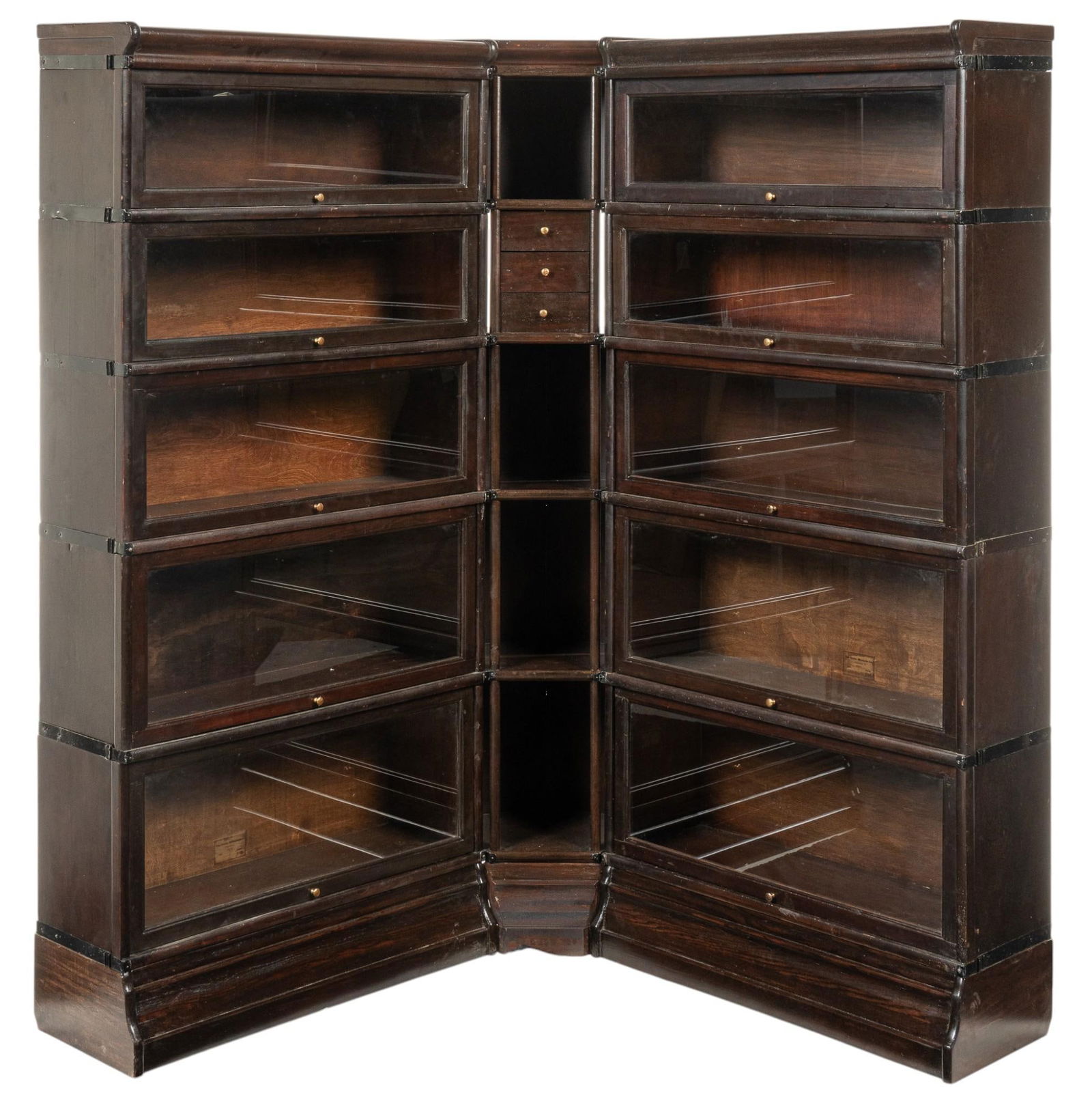 Globe-Wernicke Co. Corner Arrangement Stacking Bookcase (1 of 6)
