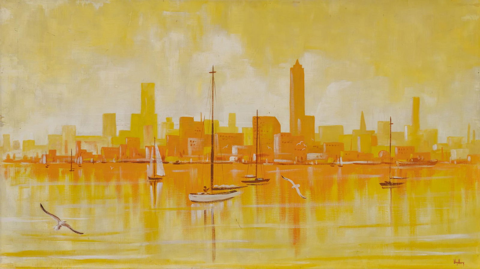 Dalhart Windberg, Sailboats Cityscape (1 of 5)