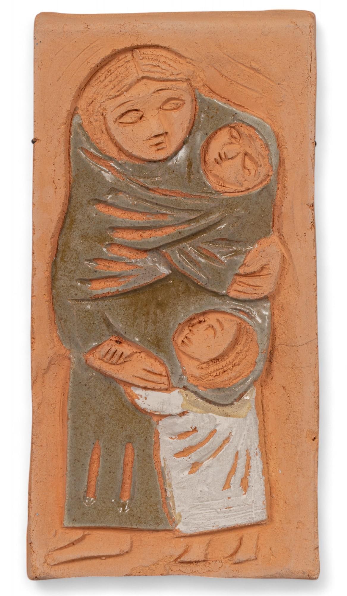 Martha Mood, Mother and Child Tile (1 of 6)