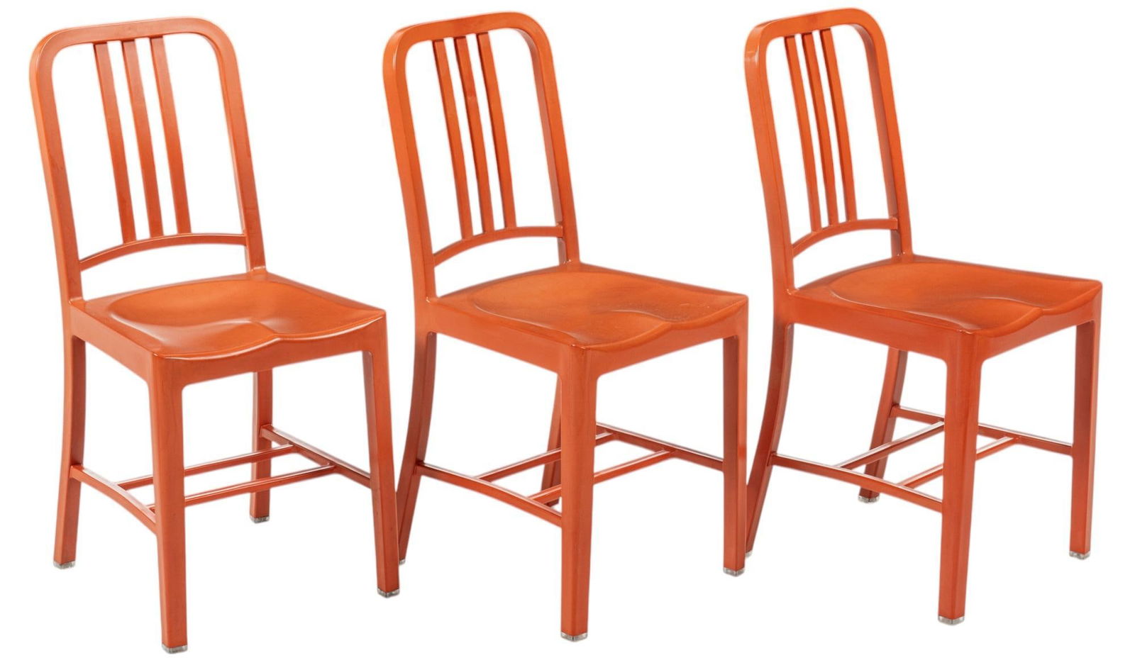 (3) Emeco Navy III Chairs (Persimmon) (1 of 10)