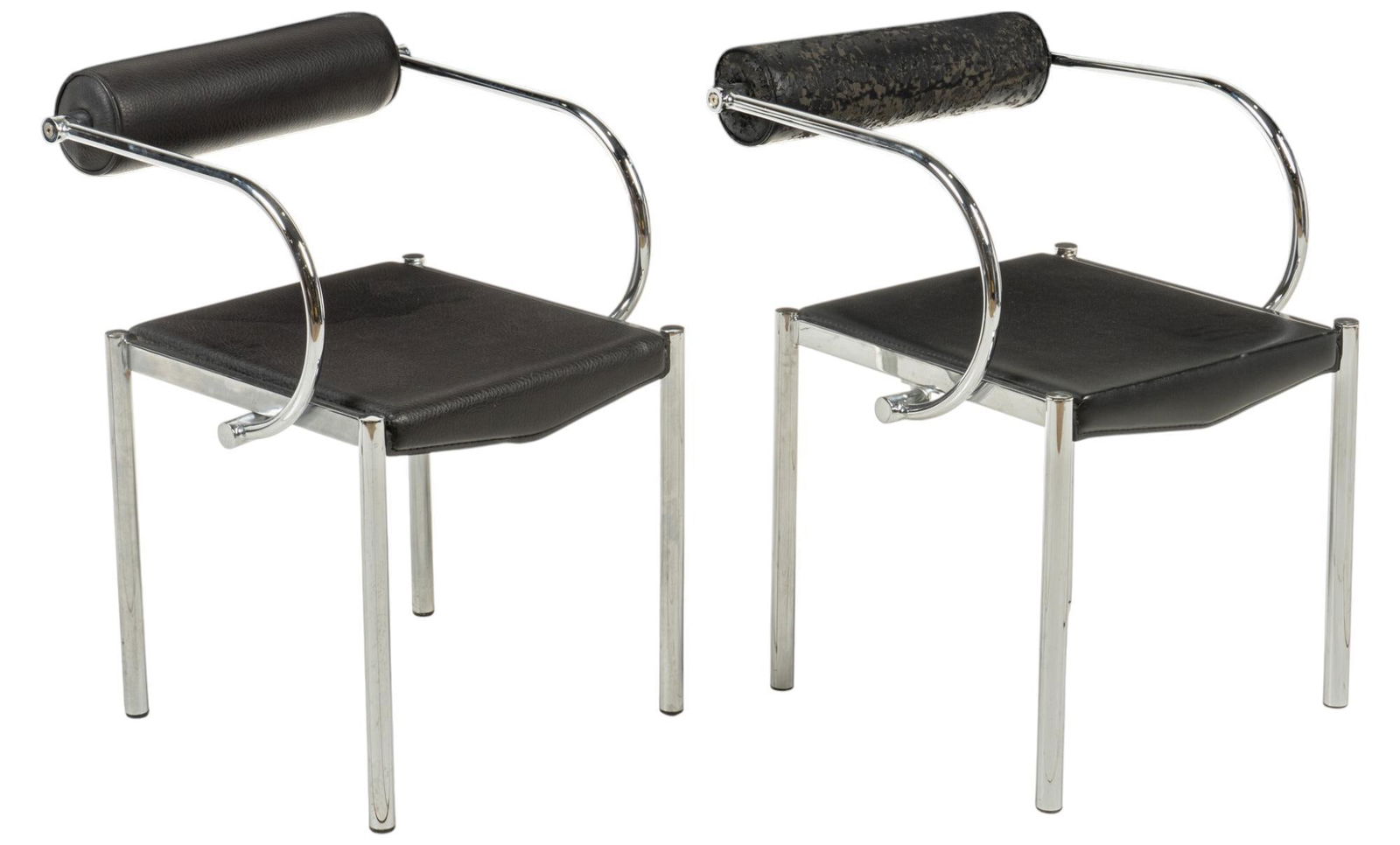 Pair of Italian Chrome Chairs (1 of 6)