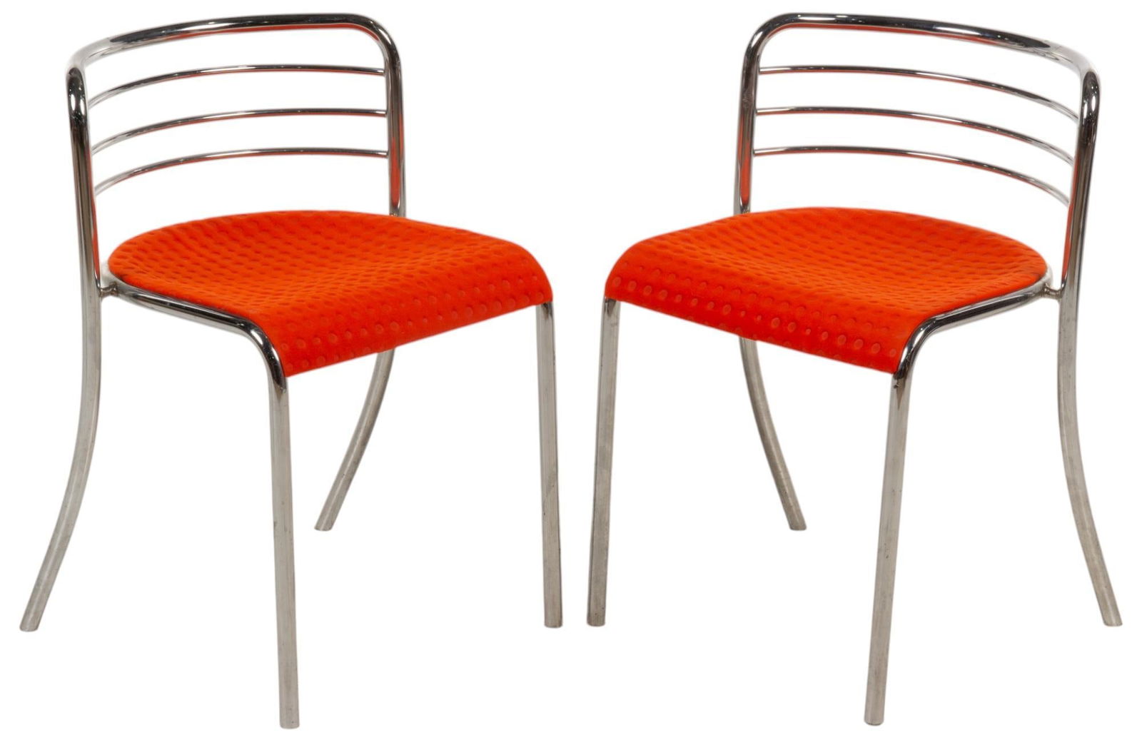 Pair of Mid-Century Style Chrome Chairs (1 of 6)