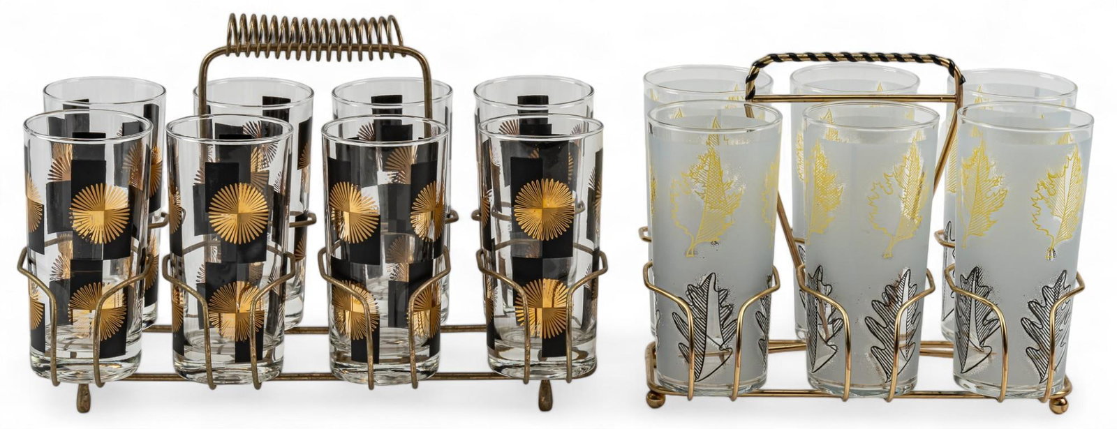 (2) Sets of Glassware with Caddies (1 of 6)