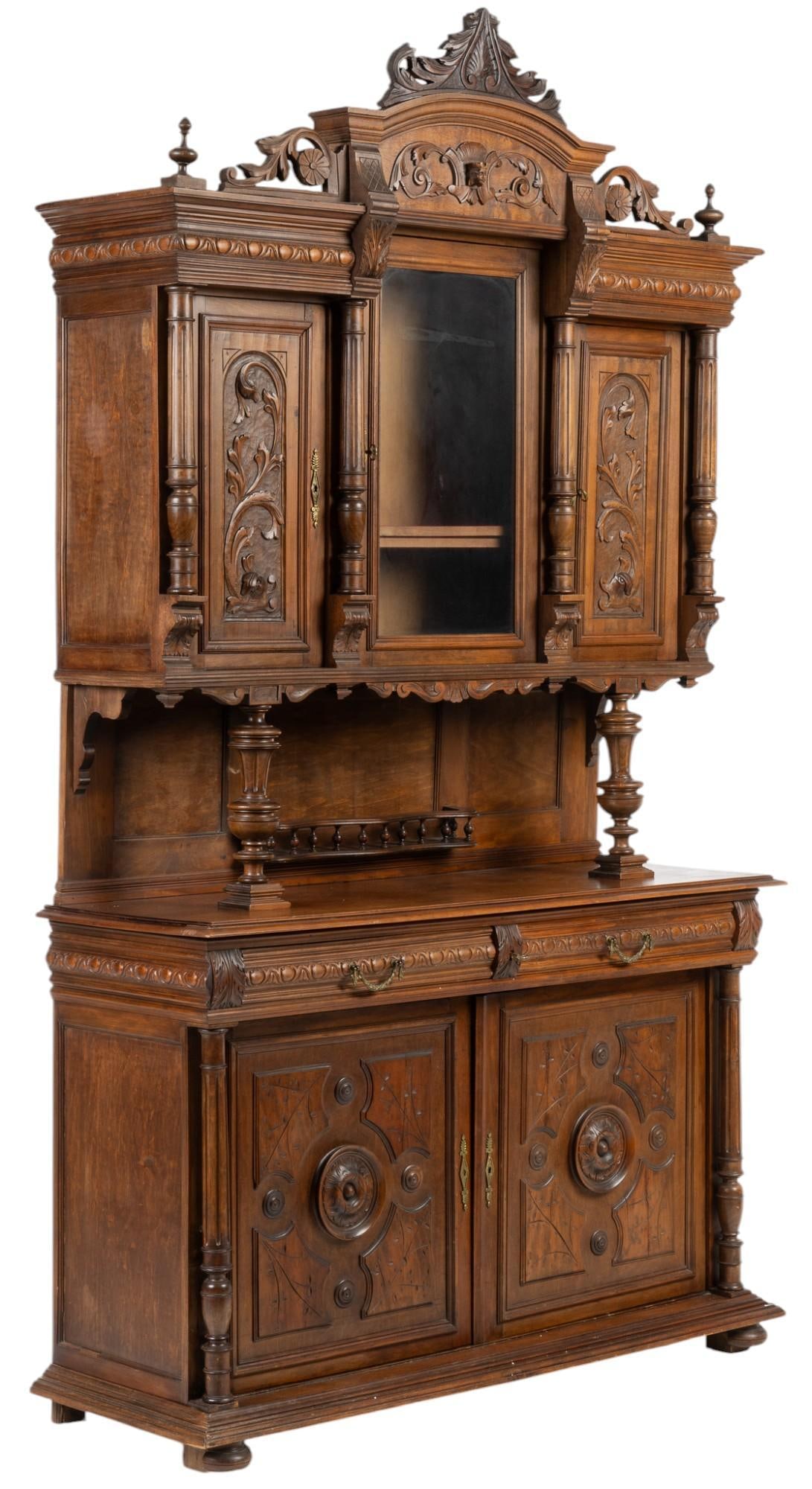 Late 19th C. Henri II Style Buffet (1 of 9)