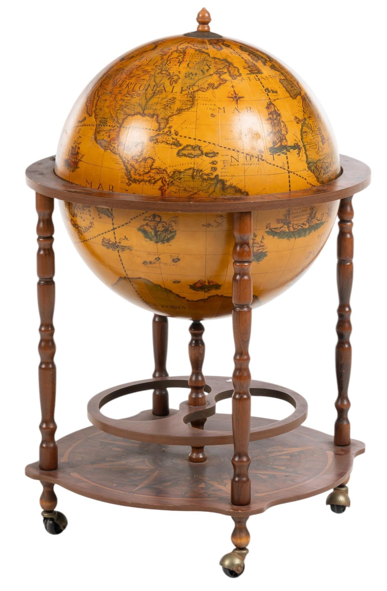 Art Nouveau Style Globe Bar (1 of 12)