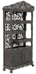 Asian Style Bookshelf Cabinet