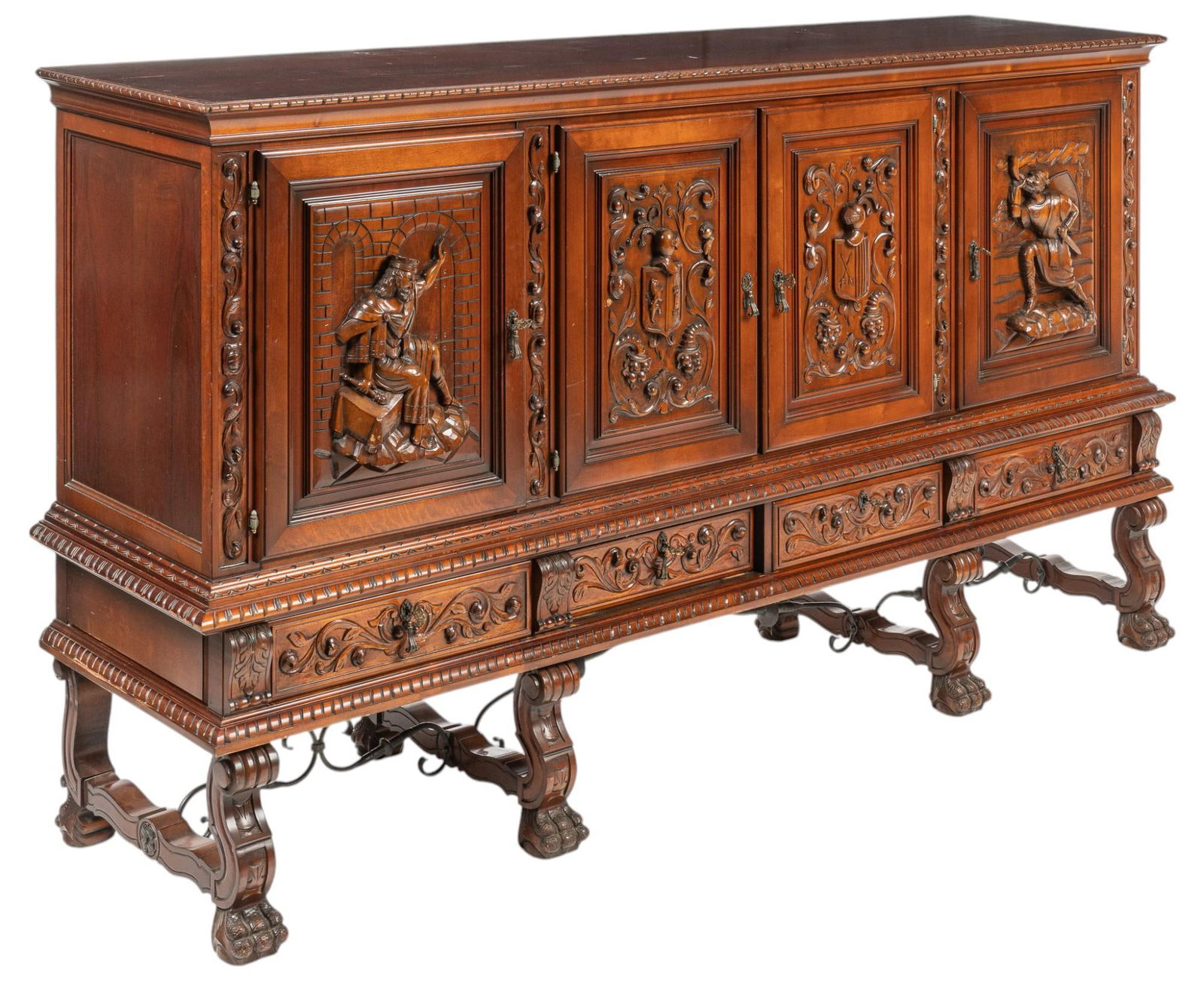 Late 19th C. Spanish Renaissance Style Buffet (1 of 12)