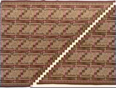 Vintage Needlepoint Rug, 11 ft. 11 in. x 9 ft.
